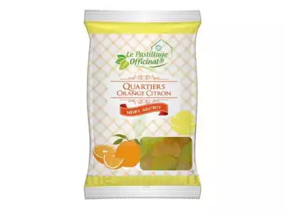 Le Pastillage Officinal Sans Sucre Pastille Quartier Orange Citron Sachet/80g à FLEURANCE