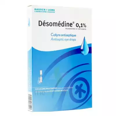 Desomedine 0,1 % Collyre Sol 10fl/0,6ml à FLEURANCE